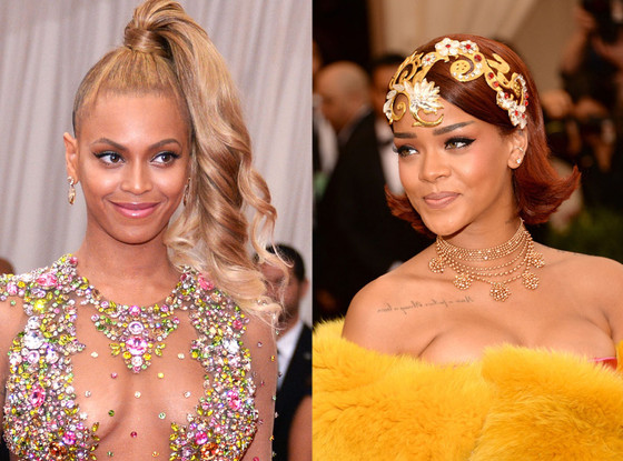 Beyonce, Rihanna, Met Gala 2015 Beyonce, Rihanna, Met Gala 2015